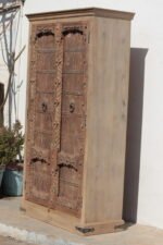 6.10 feet long Old Bhavnagri Almirah | Vintage Cabinet - Image 7