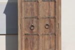 6.4 Feet Tall Door Upcycled Solid Wood Almirah, Traditional Cabinet - Image 2