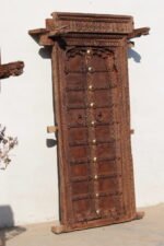Antique Window, Traditional Carved Wooden Jarokha, 5 feet height Wall Decor Panel - Image 6