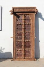 Antique Window, Traditional Carved Wooden Jarokha, 4.7 feet height Wall Decor Panel - Image 2