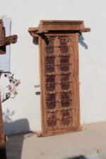 Antique Window, Traditional Carved Wooden Jarokha, 4.7 feet height Wall Decor Panel - Image 6
