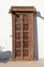 Antique Window, Traditional Carved Wooden 4.7 feet height Jarokha - Image 2