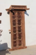 Antique Window, Traditional Carved Wooden 4.7 feet height Jarokha - Image 6
