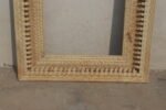 Handcrafted Wooden Mirror Frame – Vintage Carved Design - Image 4
