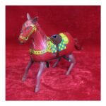 Vintage Tin Wind-Up Horse Toy • Rare Antique Collectible • Retro Home Decor