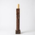 Candle Pillar | 3.8 ft tall Wooden Pillar Converted Into Candle Holder