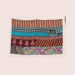 Vintage Kantha Quilt Wall Hanging – Handmade Reversible Tapestry Throw Blanket