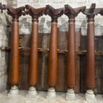 Chettinad Pillars (Columns), Newly Made 8 Feet Long South Indian Style Pillar - Image 2
