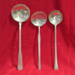 Set of 3 Vintage Brass Ladle, Kitchen Utensils, Mid Century, Brass Utensils