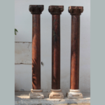7.11 feet Indian Columns with Stone Base (Set of 3) – Your Home Furniture Store