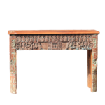 4.4 Feet Console Table with Intricate Carving Details