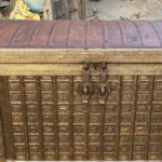Antique Wooden Indian Pitara Box / Trunk - Image 6