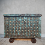 Heritage Trunk Adorn With Metal, and Wood Carving