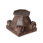 Wooden Carved Candle Stand, Pillar Base Candle Holder Decor Pieces