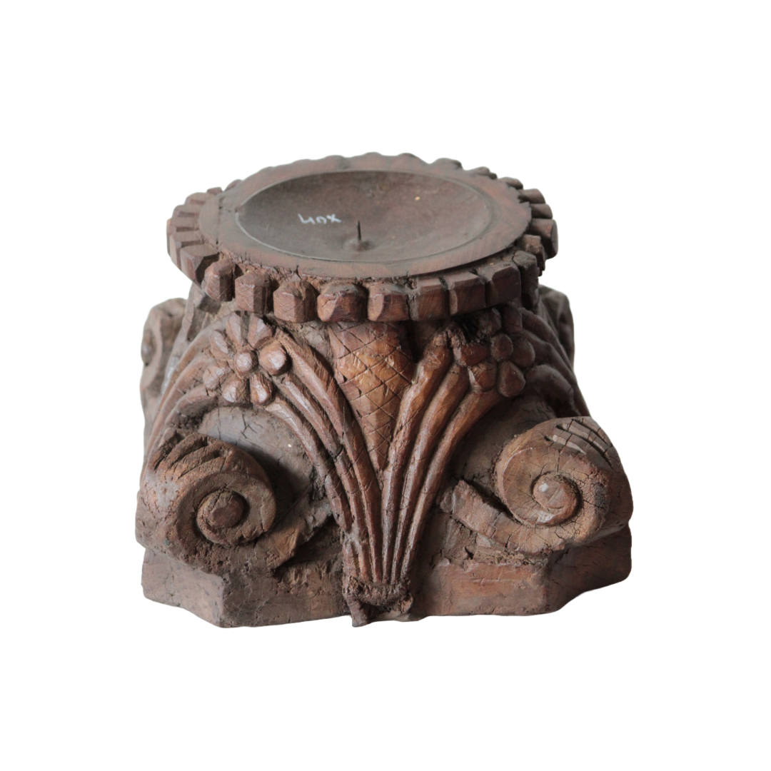Untitled-2024-11-15T150055.018.png Wooden Carved Candle Stand - Image 1