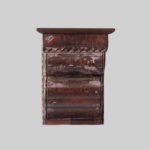 Hand Carved Decorative Wooden Wall Shelf - Image 2