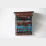 Handcrafted Vintage Wooden Wall Hanging Shelf