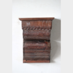 Handcrafted Vintage Wooden Wall Hanging Shelf