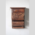 Handcrafted Vintage Wooden Wall Hanging Shelf