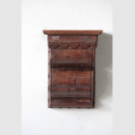 Handcrafted Vintage Wooden Wall Hanging Shelf