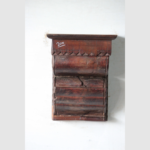 Handcrafted Vintage Wooden Wall Hanging Shelf