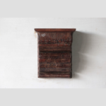 Handcrafted Vintage Wooden Wall Hanging Shelf