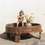 2.4 feet wide Authentic Vintage Chakki Grinder Tables