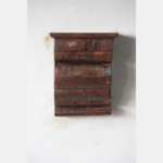 Handcrafted Vintage Wooden Wall Hanging Shelf