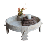 2.3 feet wide Old Wooden Chakki Center Table Coffee Table Home Decor Table