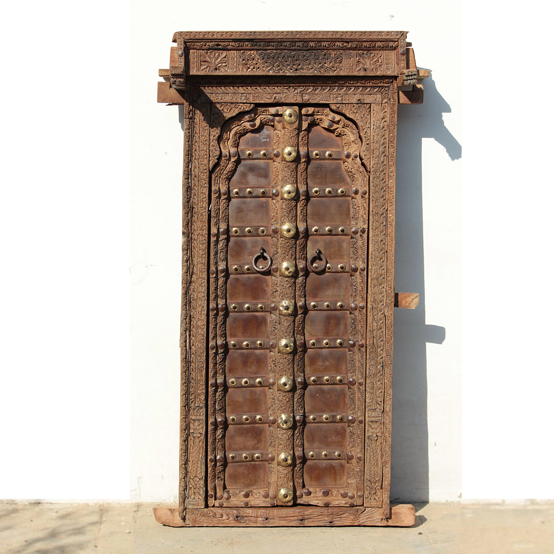 Untitled-2025-01-24T173303.926.png Wooden Window, 5.2 Feet Tall Traditional Handmade Jarokha, Wall Decor - Image 1