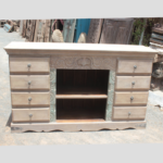 Classic Antique Wooden Sideboard - Handcrafted Vintage Storage Solution