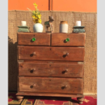 Classic Antique Wooden Sideboard - Handcrafted Vintage Storage Solution