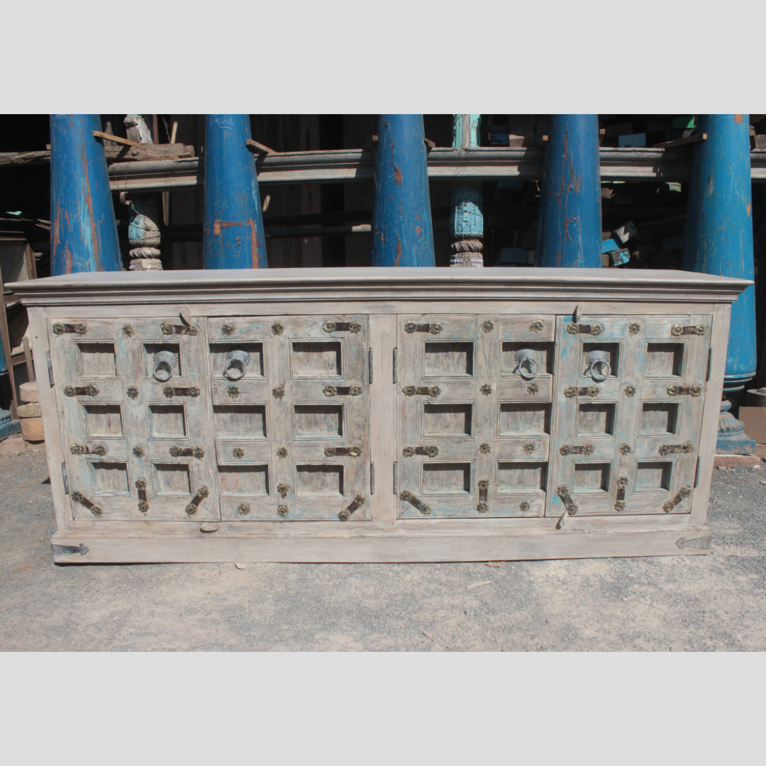 Untitled-2025-03-26T165818.377.png Classic Antique Wooden Sideboard - Handcrafted Vintage Storage Solution - Image 1