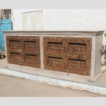 Classic Antique Wooden Sideboard - Handcrafted Vintage Storage Solution