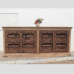 Classic Antique Wooden Sideboard - Handcrafted Vintage Storage Solution