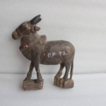 Antique Wooden Nandi Figurine