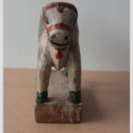 Antique Wooden Nandi Figurine