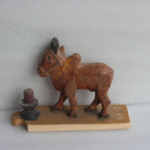 Antique Wooden Nandi Figure