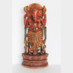 Wooden Ganesh Figure Antique Vintage Style New Art Home Decor Collectible