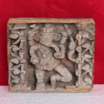 Wooden Ganesha Wall Panel Carved Vintage Old Antique Home Decor