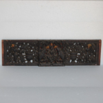 Wall Panel Gajlaxmi 1900s Carved Vintage Antique Rare Home Decor Collectible