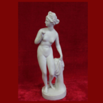 Vintage Porcelain Lady Figurine – Antique Toy Collectible, Halloween Display Decor