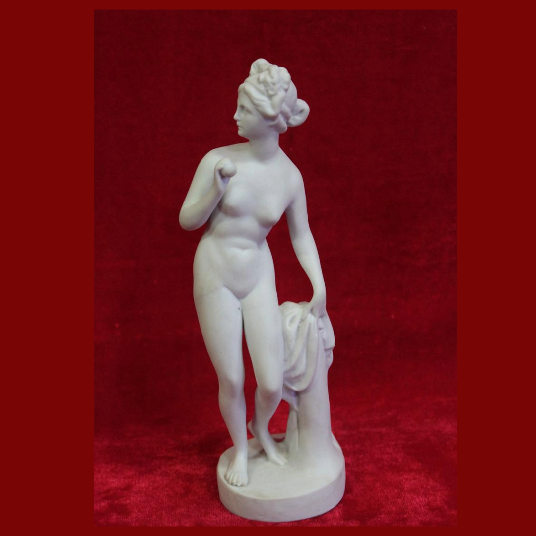 Untitled-2025-09-23T170835.515.png Vintage Porcelain Lady Figurine – Antique Toy Collectible, Halloween Display Decor - Image 1
