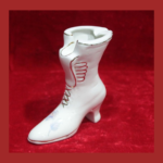 Old Porcelain Shoe Ashtray – Vintage Smoking Accessory, Collectible Figurine