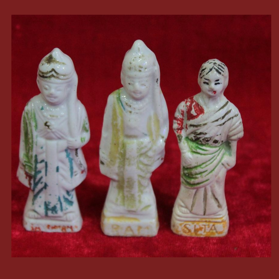 Untitled-2025-09-24T132107.518.png Ceramic Ramayana Figurines – Vintage Hindu Deity Collectible Set - Image 1