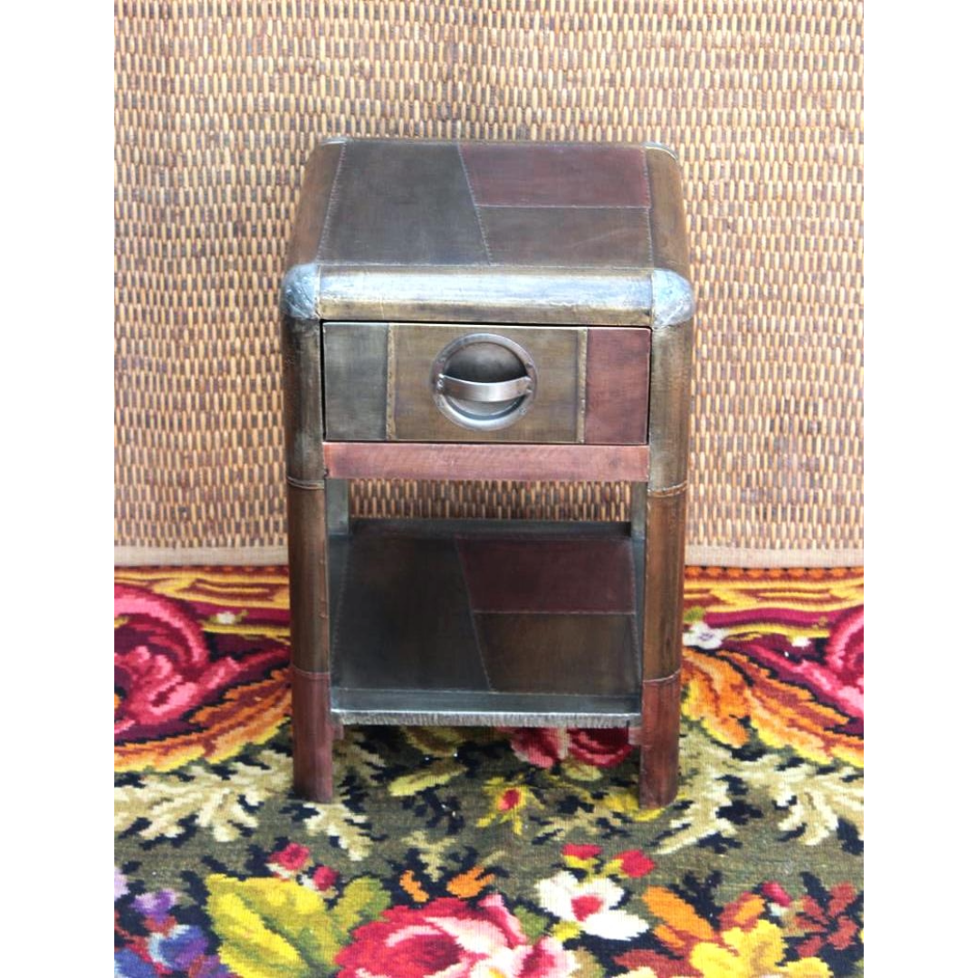 Untitled-22.png Small Metal Bedside Table - Image 1