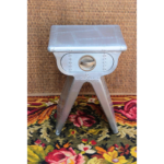 Antique Small Metal Bedside Table