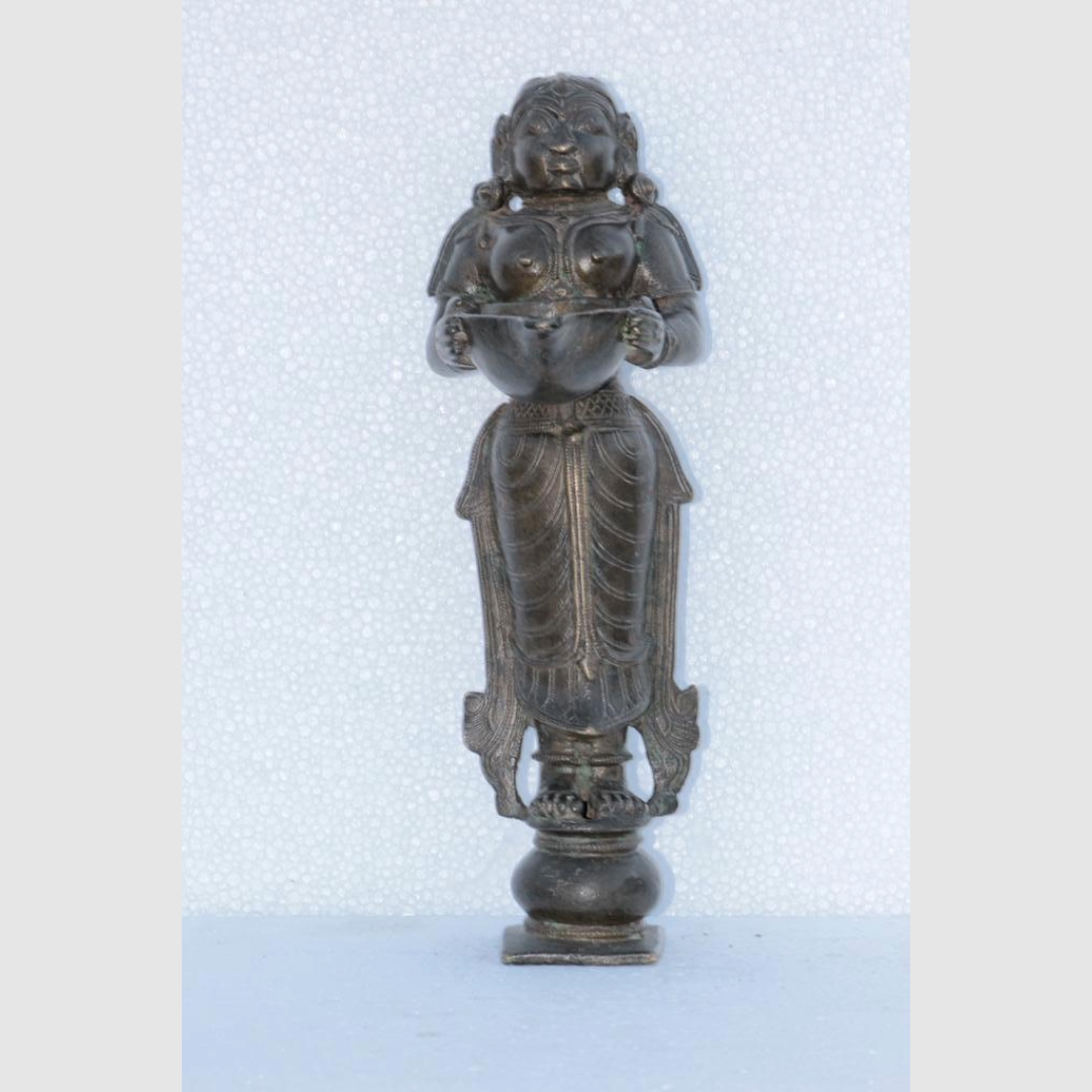 Untitled-28.png Brass Statue Deep Angel Lady Old Vintage Home Decor Figure Christmas Gifts - Image 1