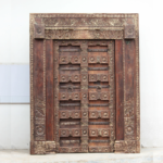 Authentic Antique Indian Teak Door For Home Entrance