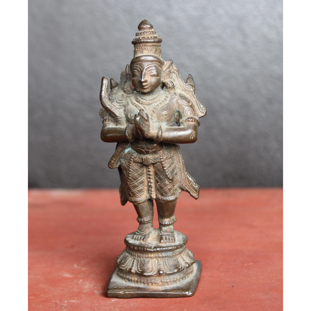 Untitled-33.png OLD BRASS STATUE OF LORD RAM ANTIQUE HOME DECOR COLLECTIBLE - Image 1